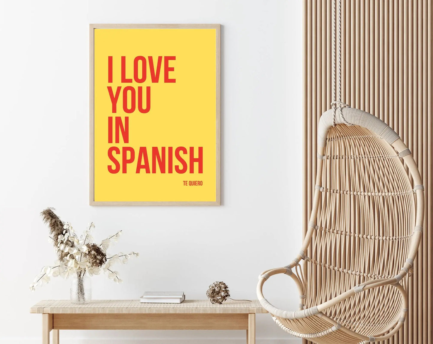 Affiches I love you in - Affiche typographique FLTMfrance