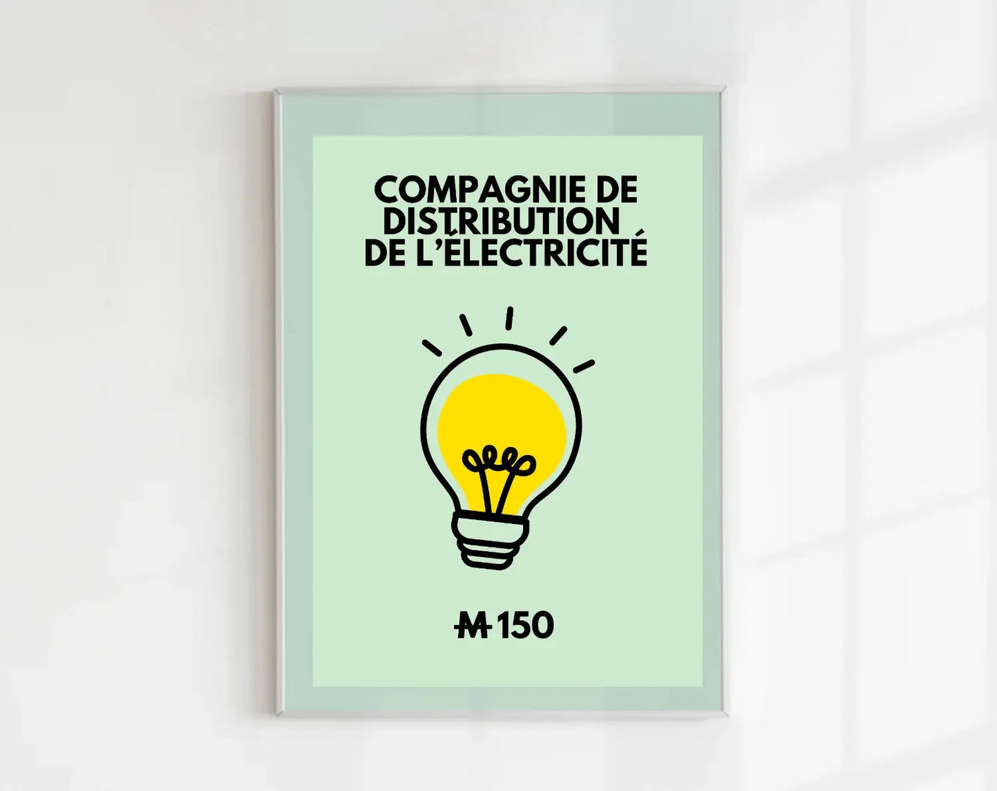 Affiches inspirée du jeu Monopoly FLTMfrance