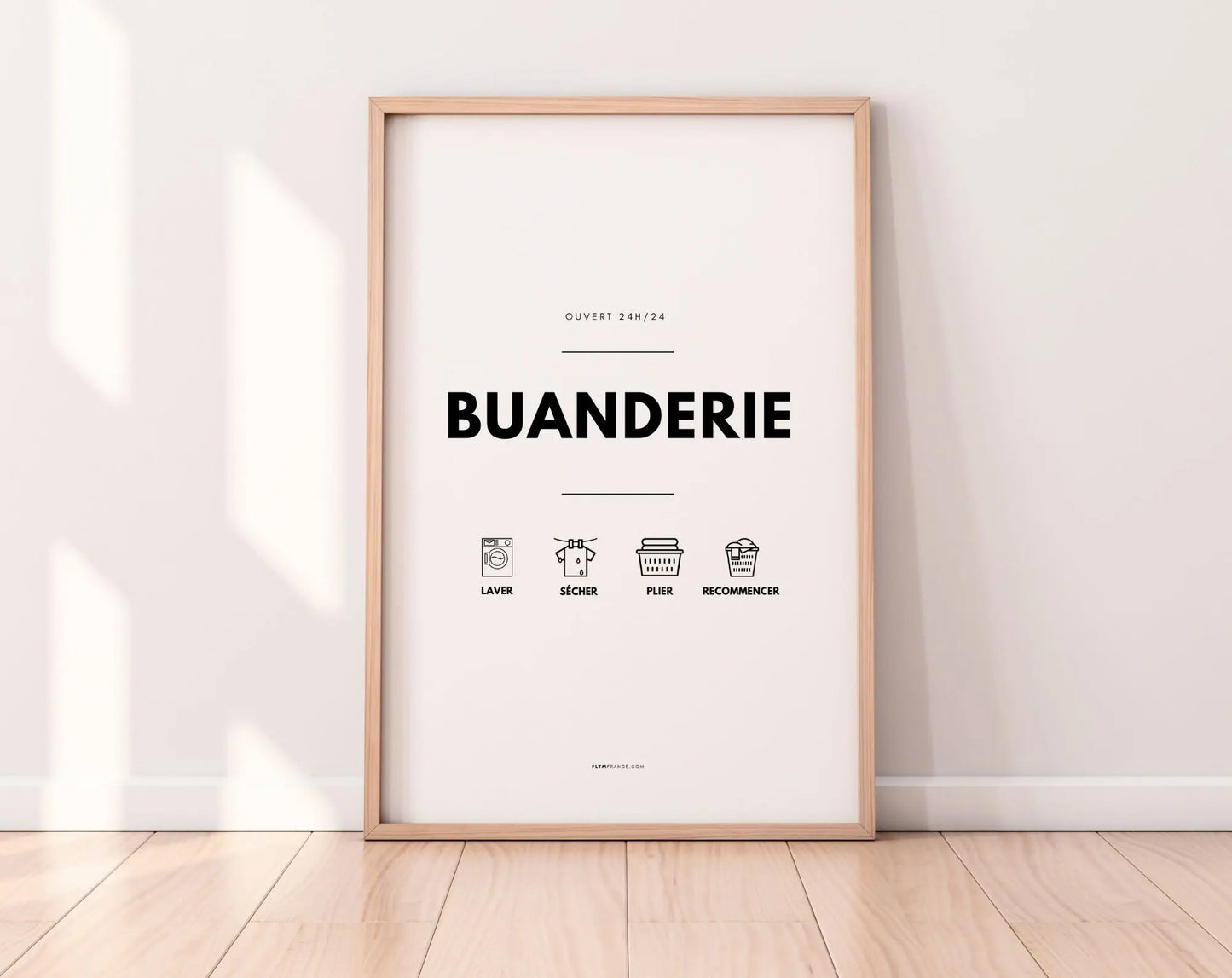 Affiches pratiques pour Buanderie  : buanderie, droguerie et entretien du linge FLTMfrance