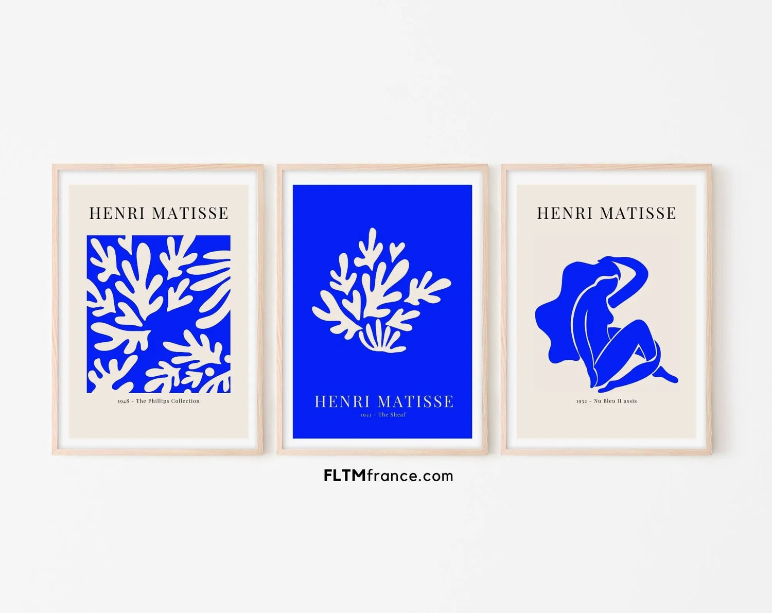 Affiches style Henri Matisse Bleu Nu bleu II - Affiche de musée FLTMfrance