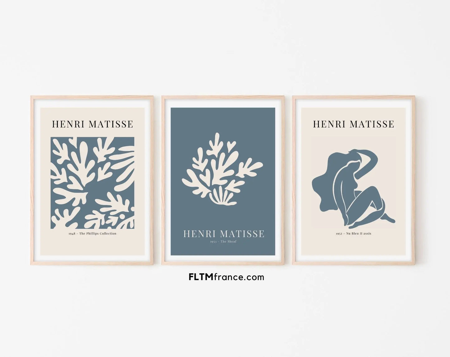 Affiches style Henri Matisse Bleu nautique - Affiche de musée FLTMfrance