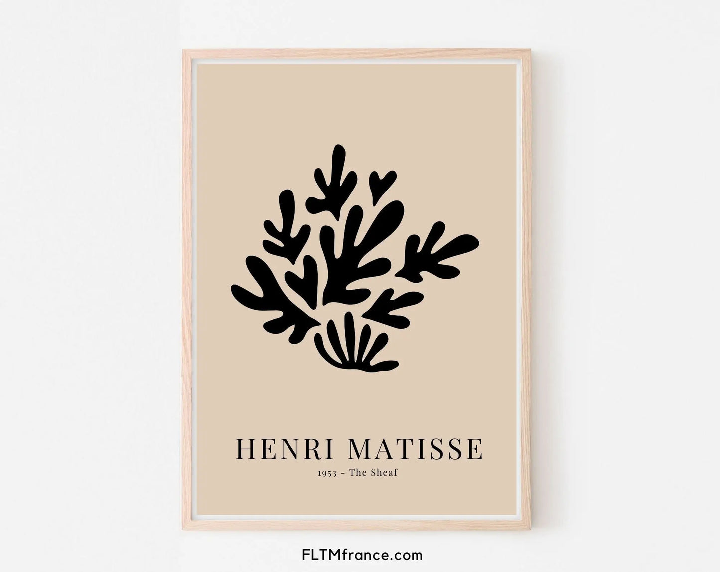 Affiches style Henri Matisse Noir et beige - Affiche de musée FLTMfrance