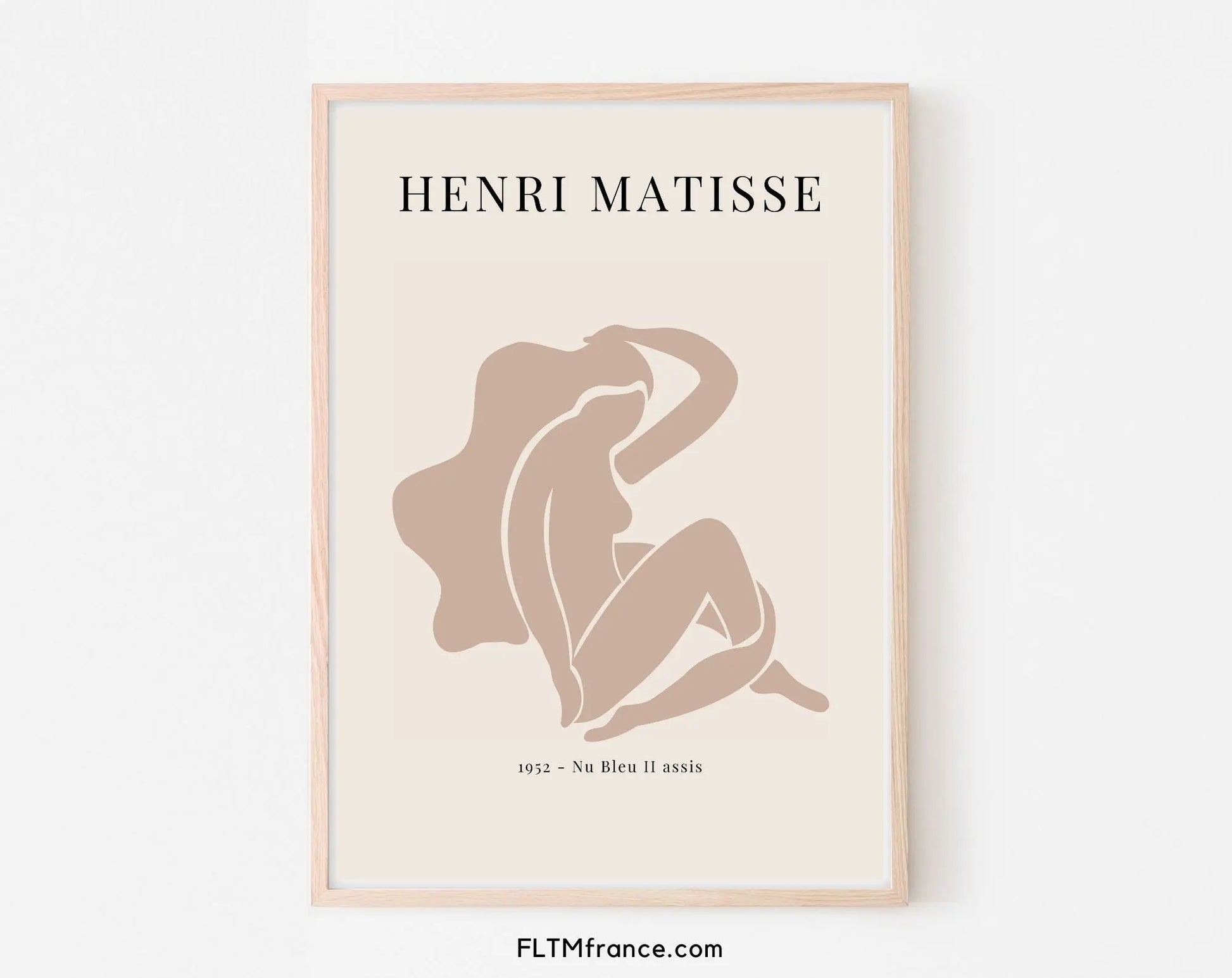 Affiches style Henri Matisse Rose ocre - Affiche de musée FLTMfrance
