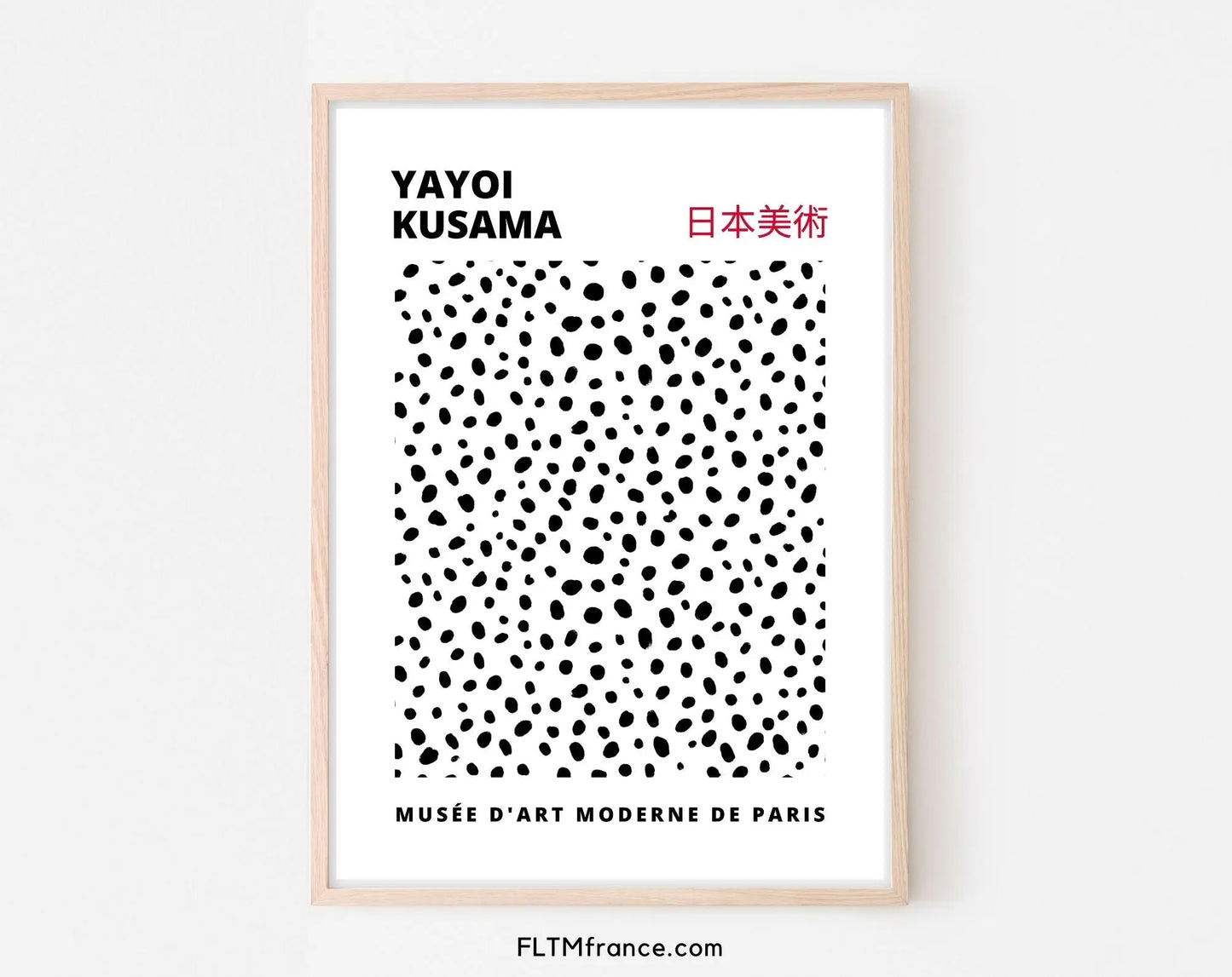 Affiches style Yayoi Kusama - Affiche de musée FLTMfrance