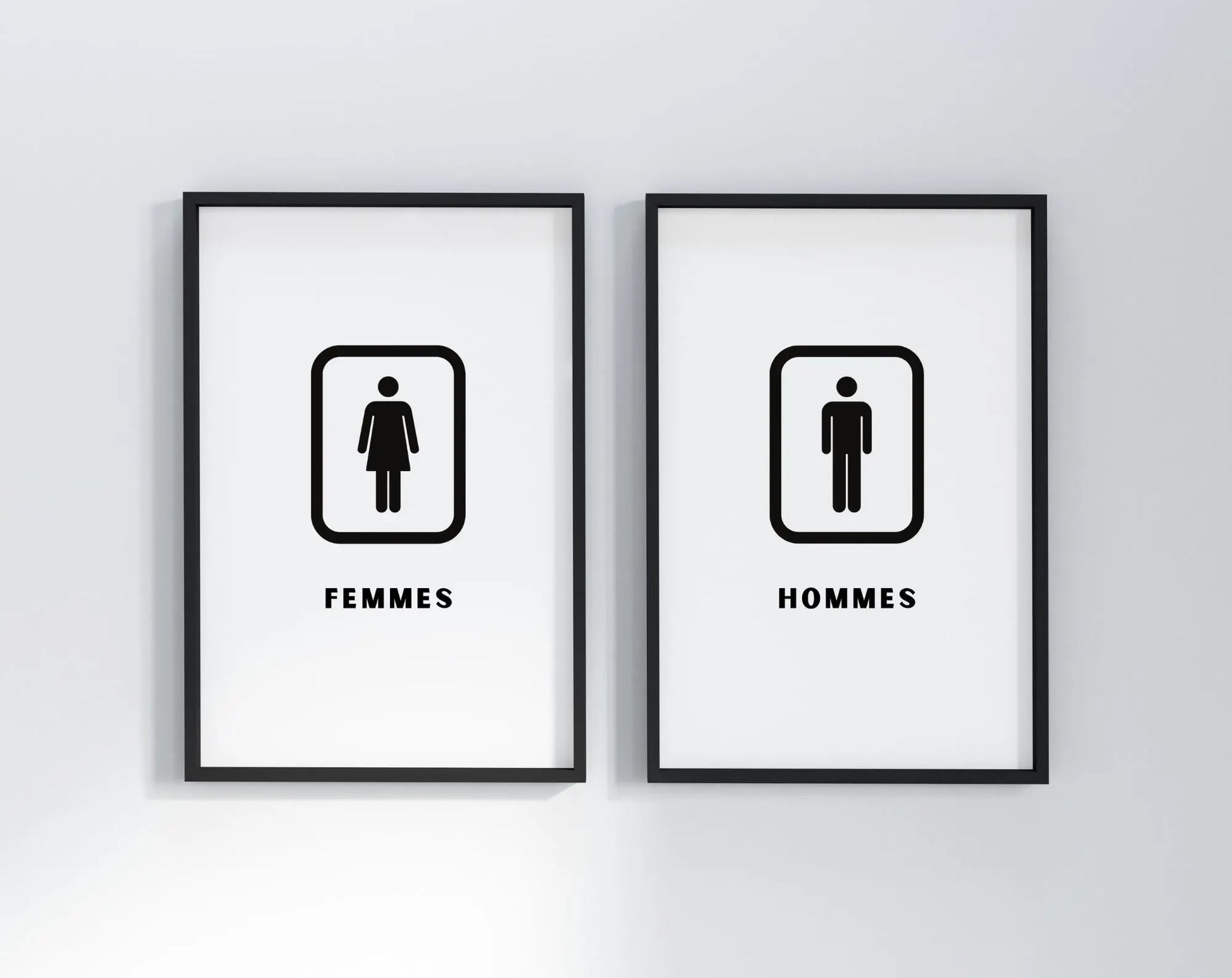 Affiches toilettes filles et garçons - Poster humour WC FLTMfrance
