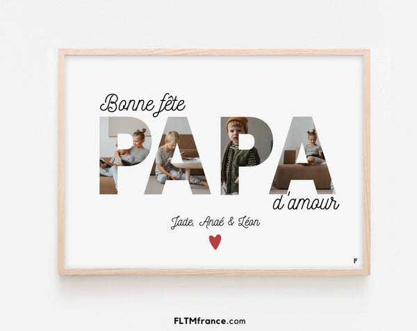 Bonne fête Papa - Affiche Personnalisée