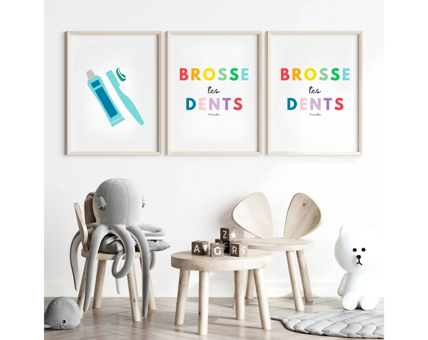 Brosse tes dents Affiche - Poster éducatif Montessori FLTMfrance