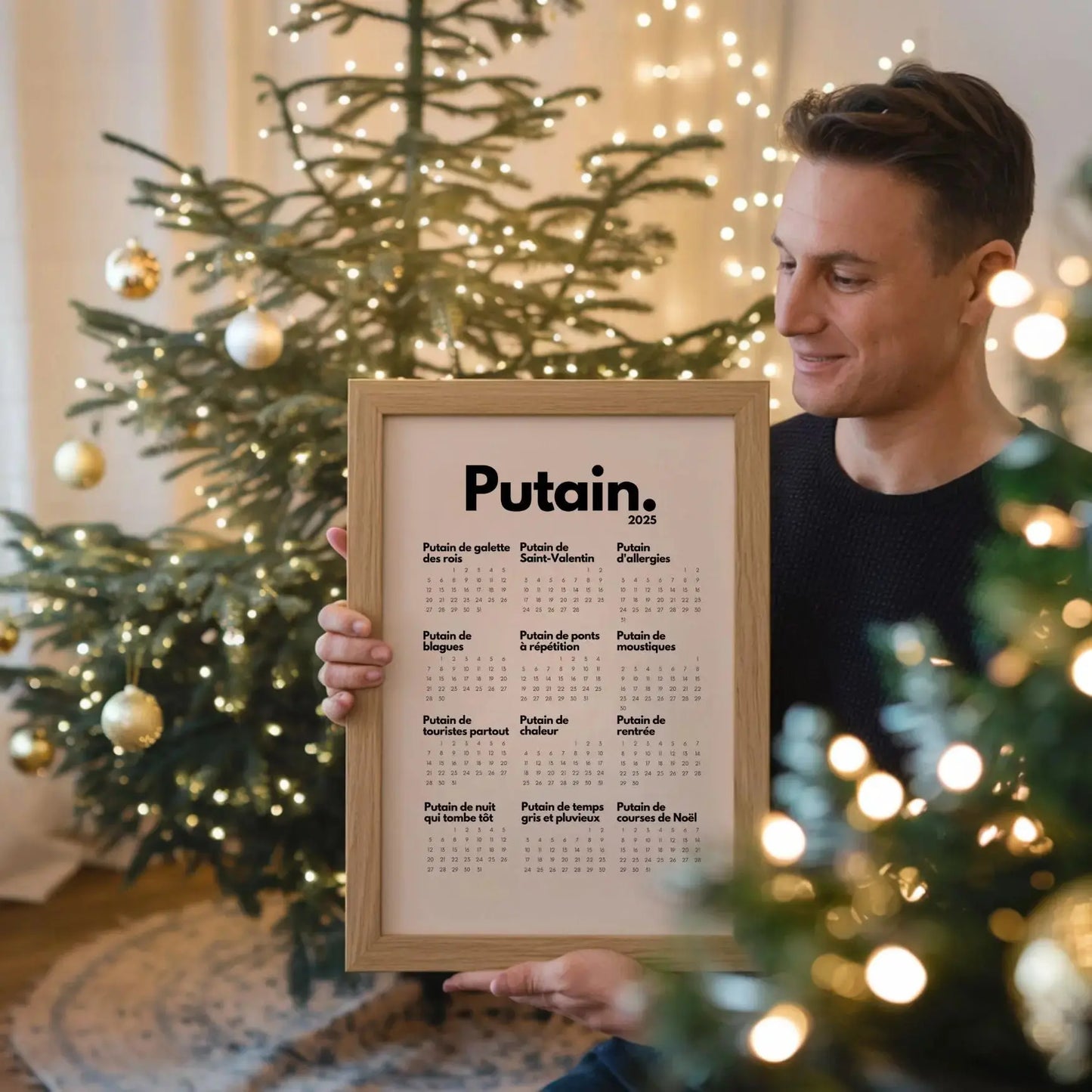 Calendrier Putain 2025 - Calendrier humoristique à imprimer FLTMfrance