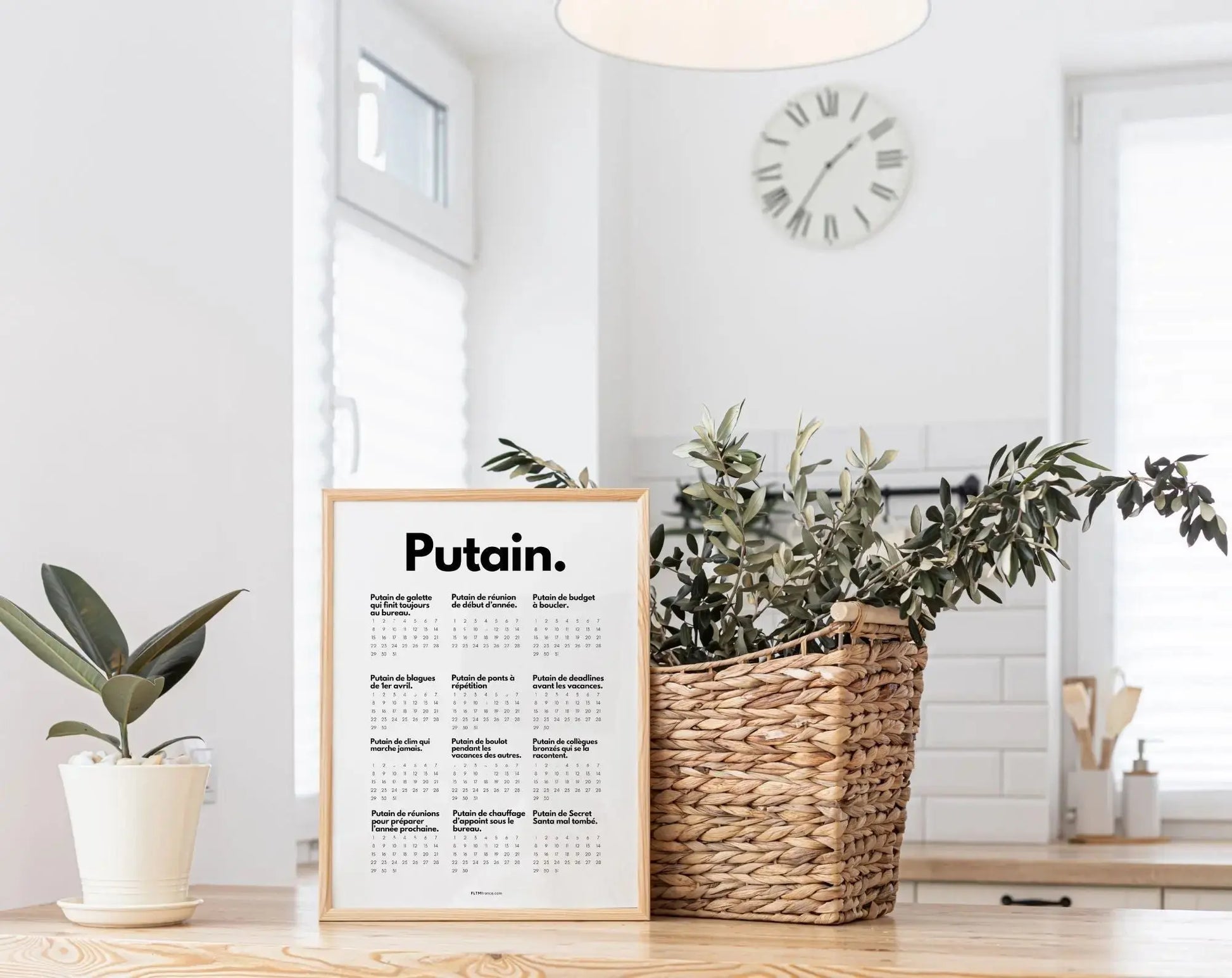 Calendrier Putain par métier à personnaliser FLTMfrance
