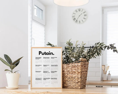 Calendrier Putain par métier à personnaliser FLTMfrance