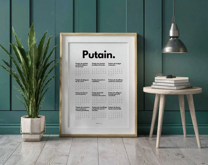 Calendrier Putain par métier à personnaliser FLTMfrance