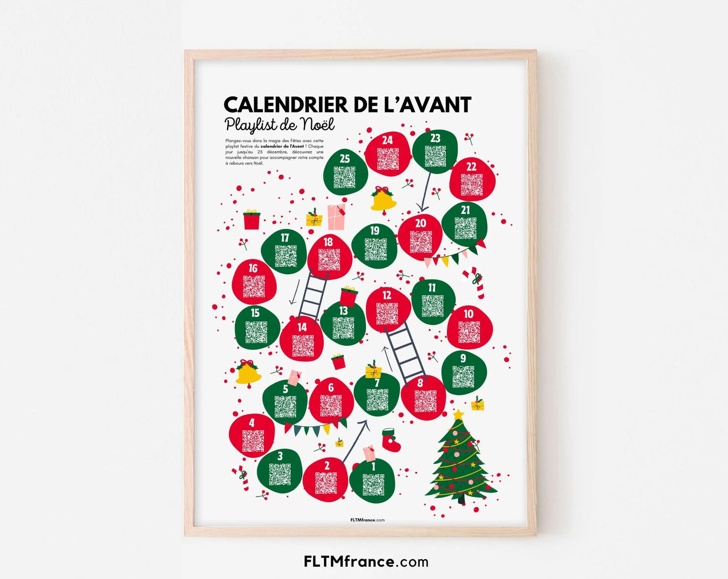 Calendrier de l'Avent musical numérique - Playlist de Noël FLTMfrance