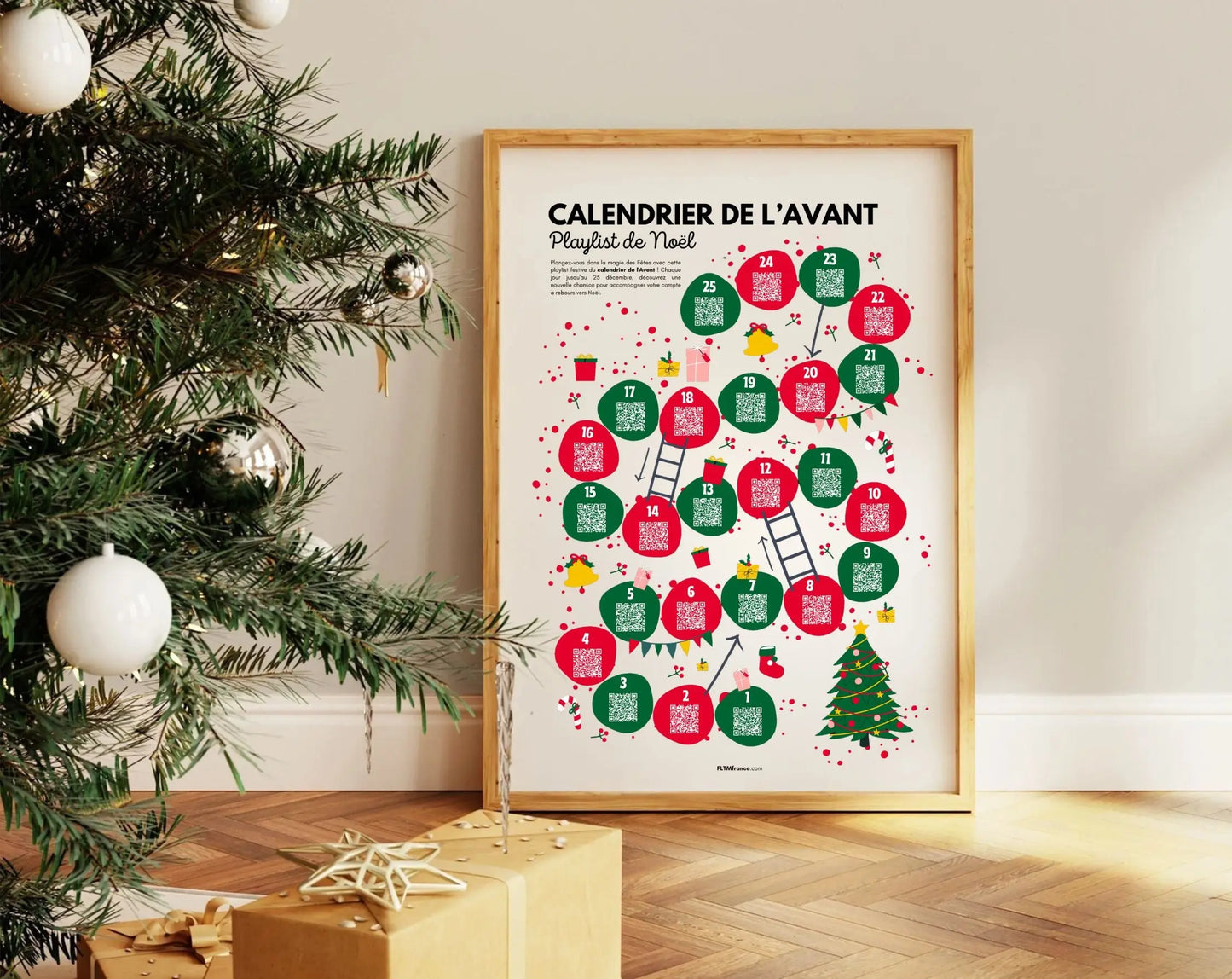 Calendrier de l'Avent musical numérique - Playlist de Noël FLTMfrance