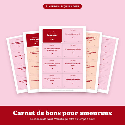 Carnet de bons pour amoureux à imprimer FLTM