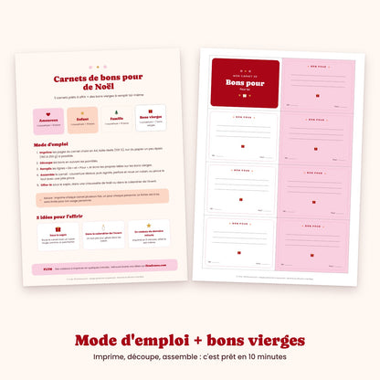 Carnet de bons pour à imprimer, mode d'emploi et bons vierges - FLTM