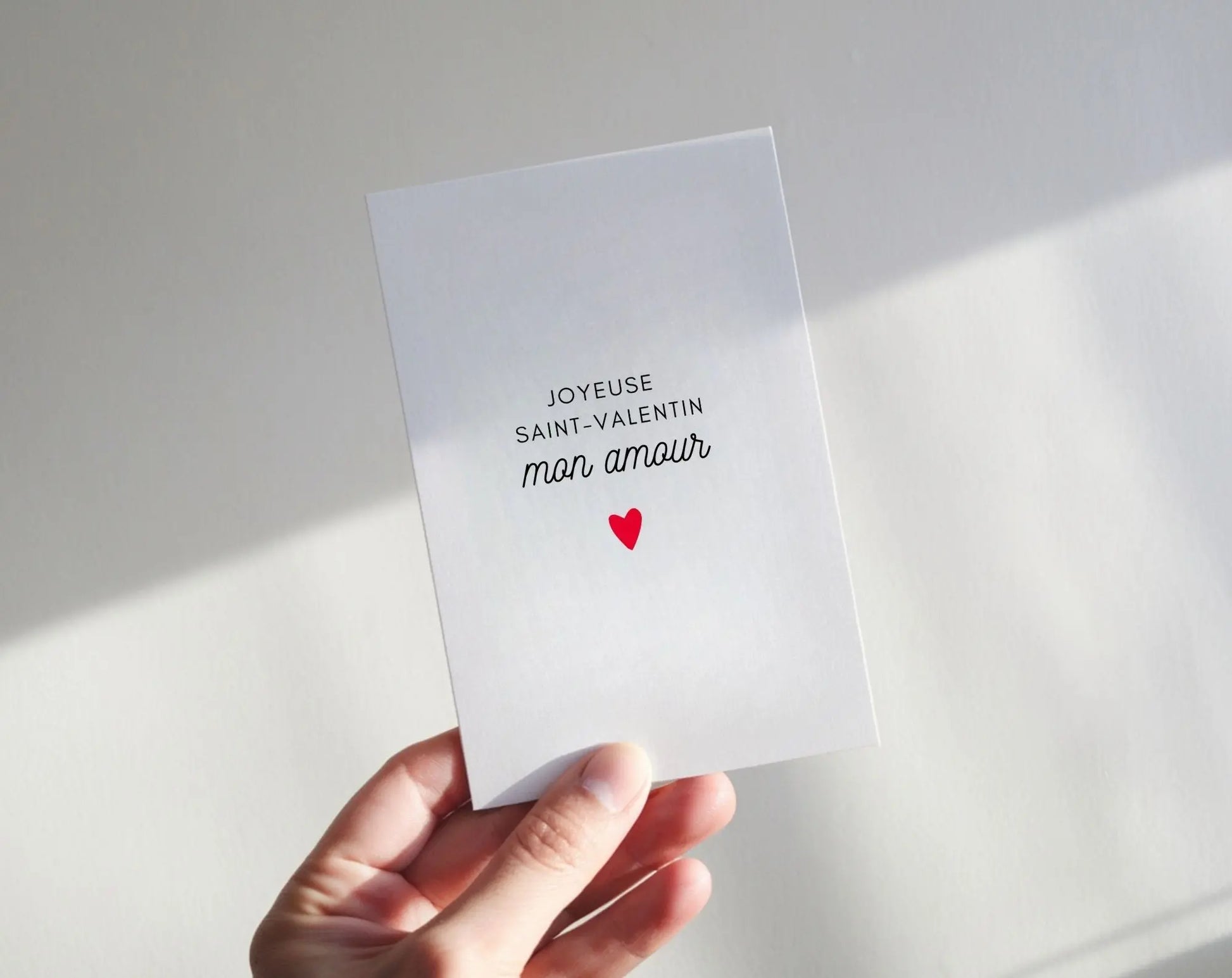 Carte Joyeuse Saint-Valentin mon amour Carte de Saint-Valentin à