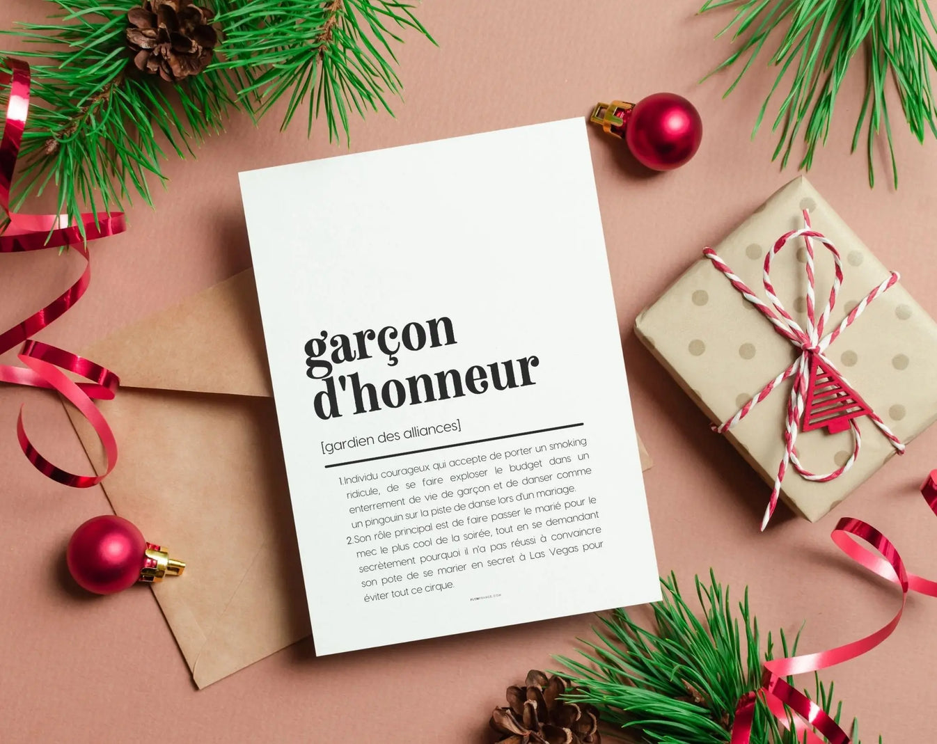 Carte définition Garçon d'honneur - Demande mariage - FLTMfrance