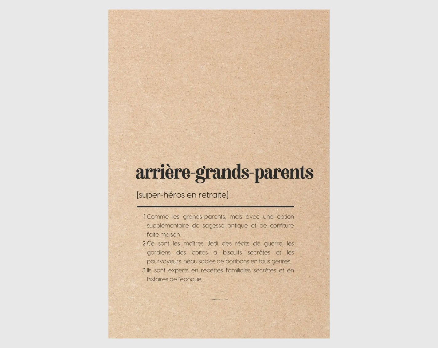 Carte définition arrière-grands-parents - Carte annonce grossesse