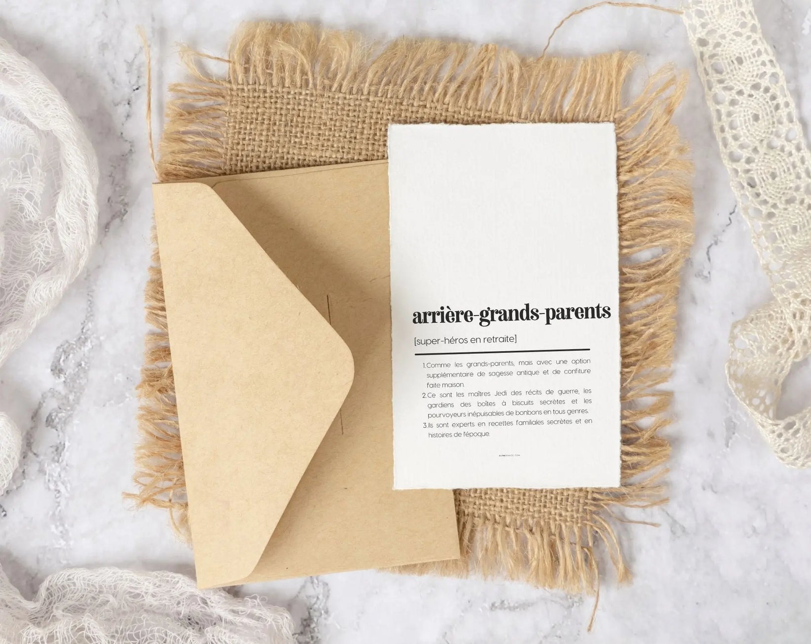 Carte définition arrière-grands-parents - Carte annonce grossesse