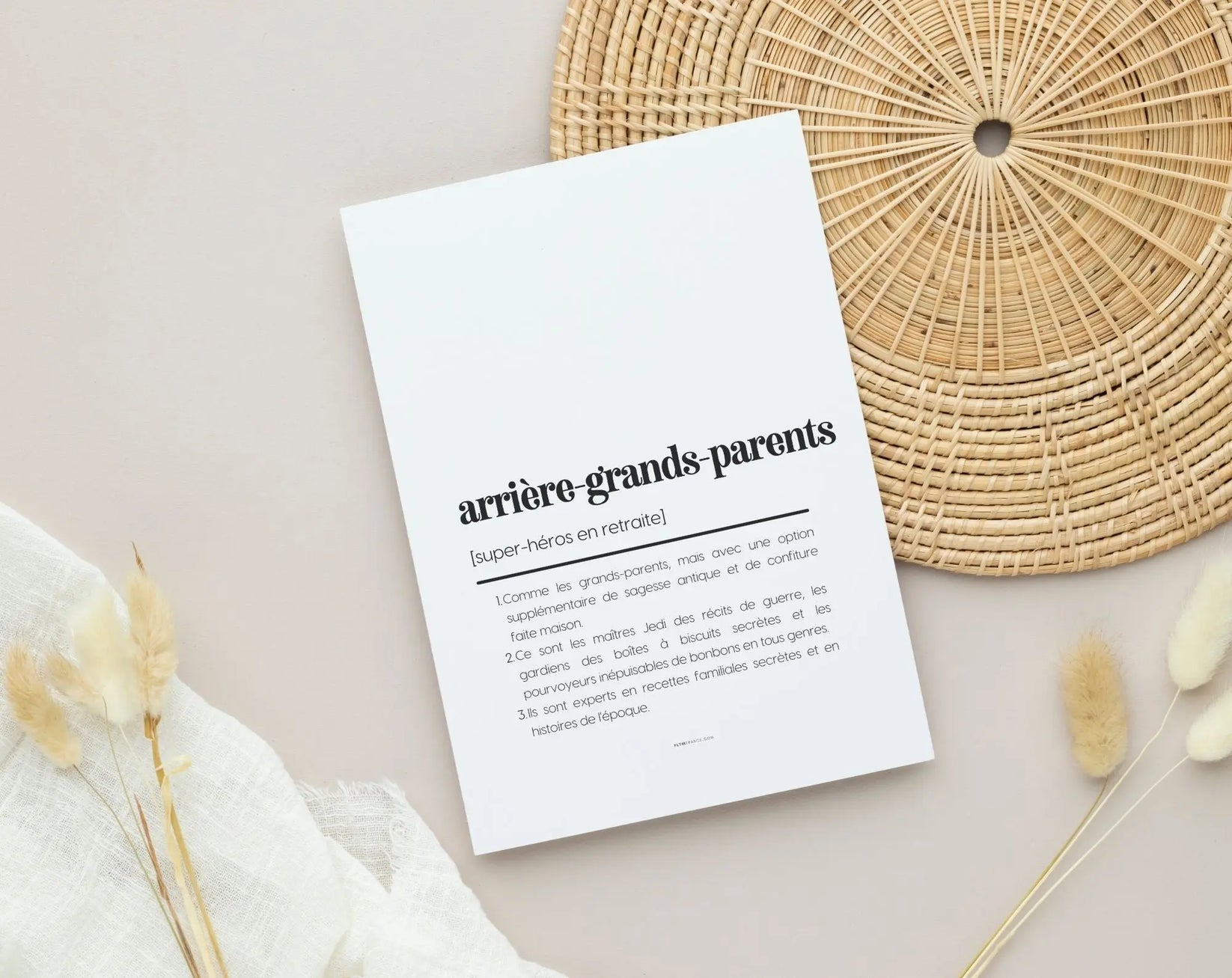 Carte définition arrière-grands-parents - Carte annonce grossesse - – FLTM
