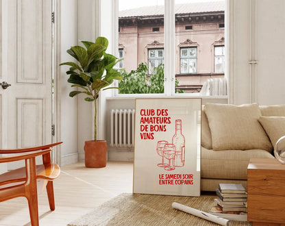 Club des amateurs de bons vins - Affiche cuisine FLTMfrance