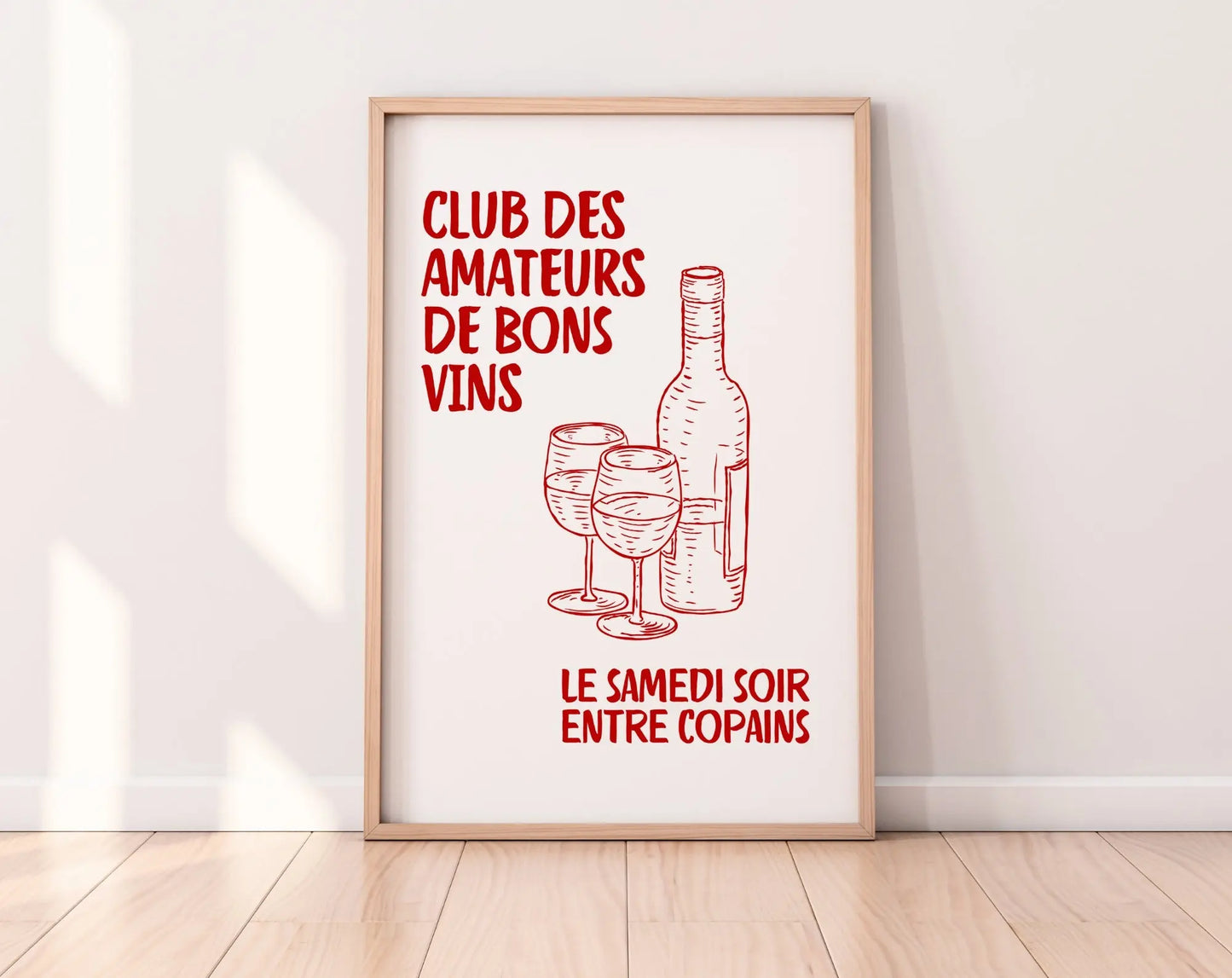 Club des amateurs de bons vins - Affiche cuisine FLTMfrance