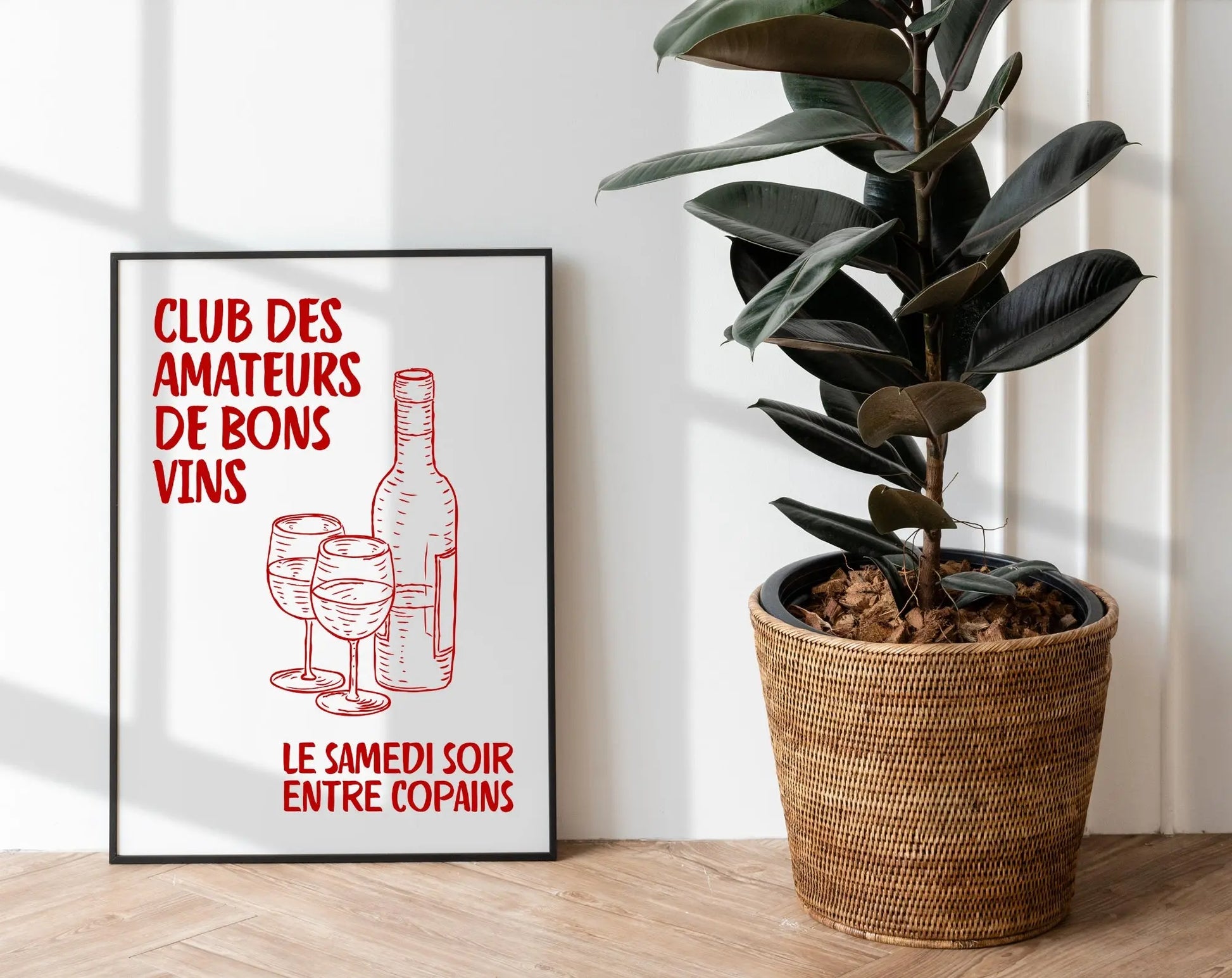 Club des amateurs de bons vins - Affiche cuisine FLTMfrance