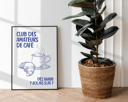 Club des amateurs de café - Affiche cuisine FLTMfrance