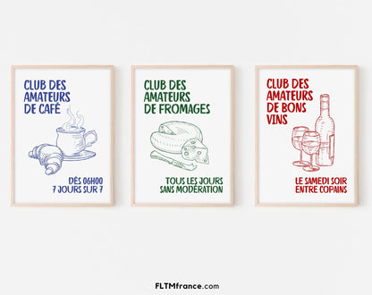 Club des amateurs de café - Affiche cuisine FLTMfrance