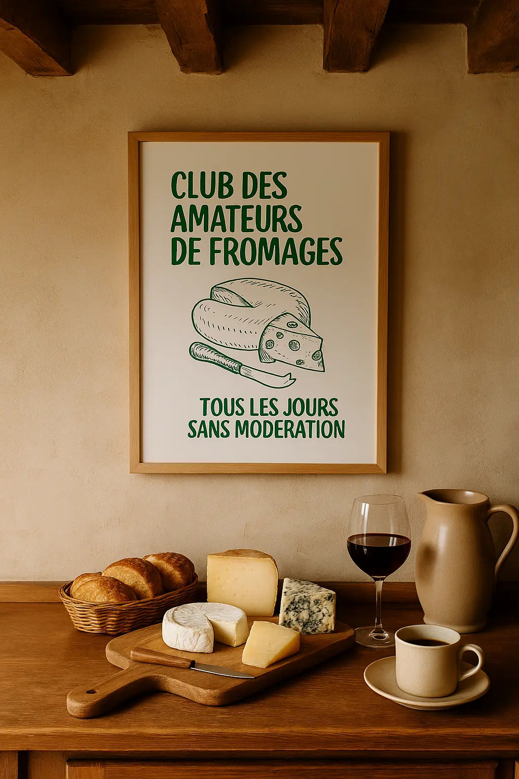 Club des amateurs de fromage - Affiche cuisine FLTMfrance