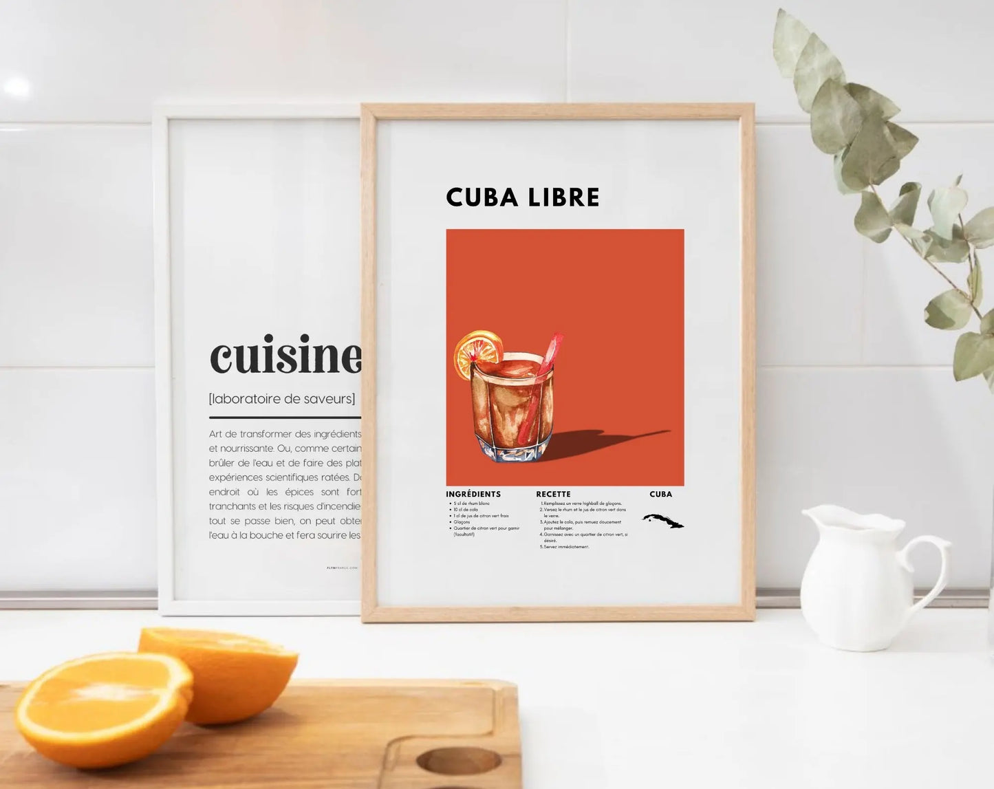 Cuba Libre - Affiche recette de cocktail FLTMfrance