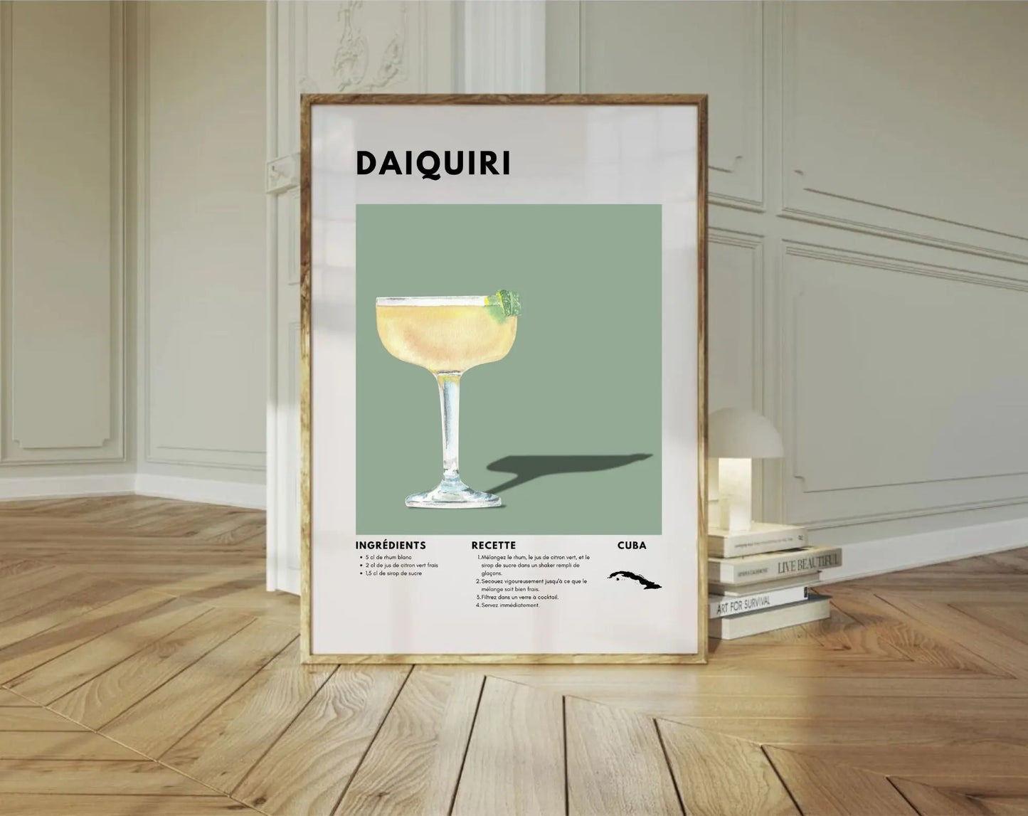 Daïquiri - Affiche recette de cocktail FLTMfrance