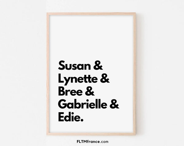 Desperate Housewives, les personnages - Affiche de série