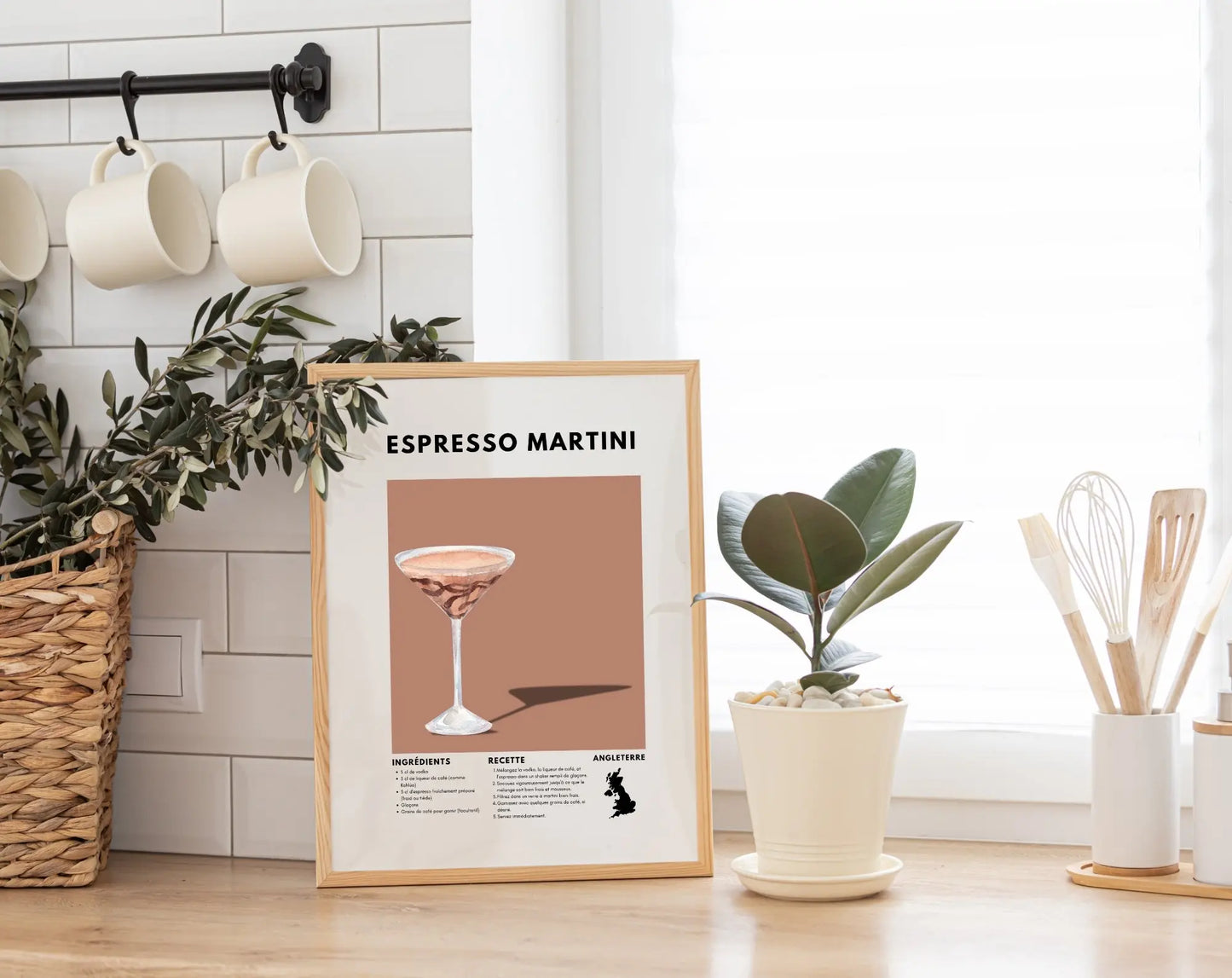 Espresso Martini - Affiche recette de cocktail FLTMfrance