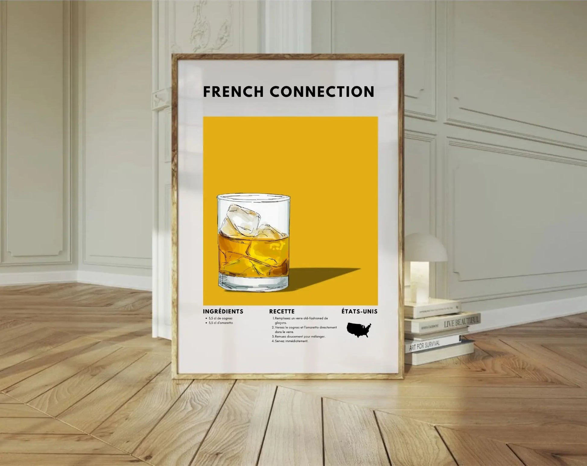 French Connection - Affiche recette de cocktail FLTMfrance