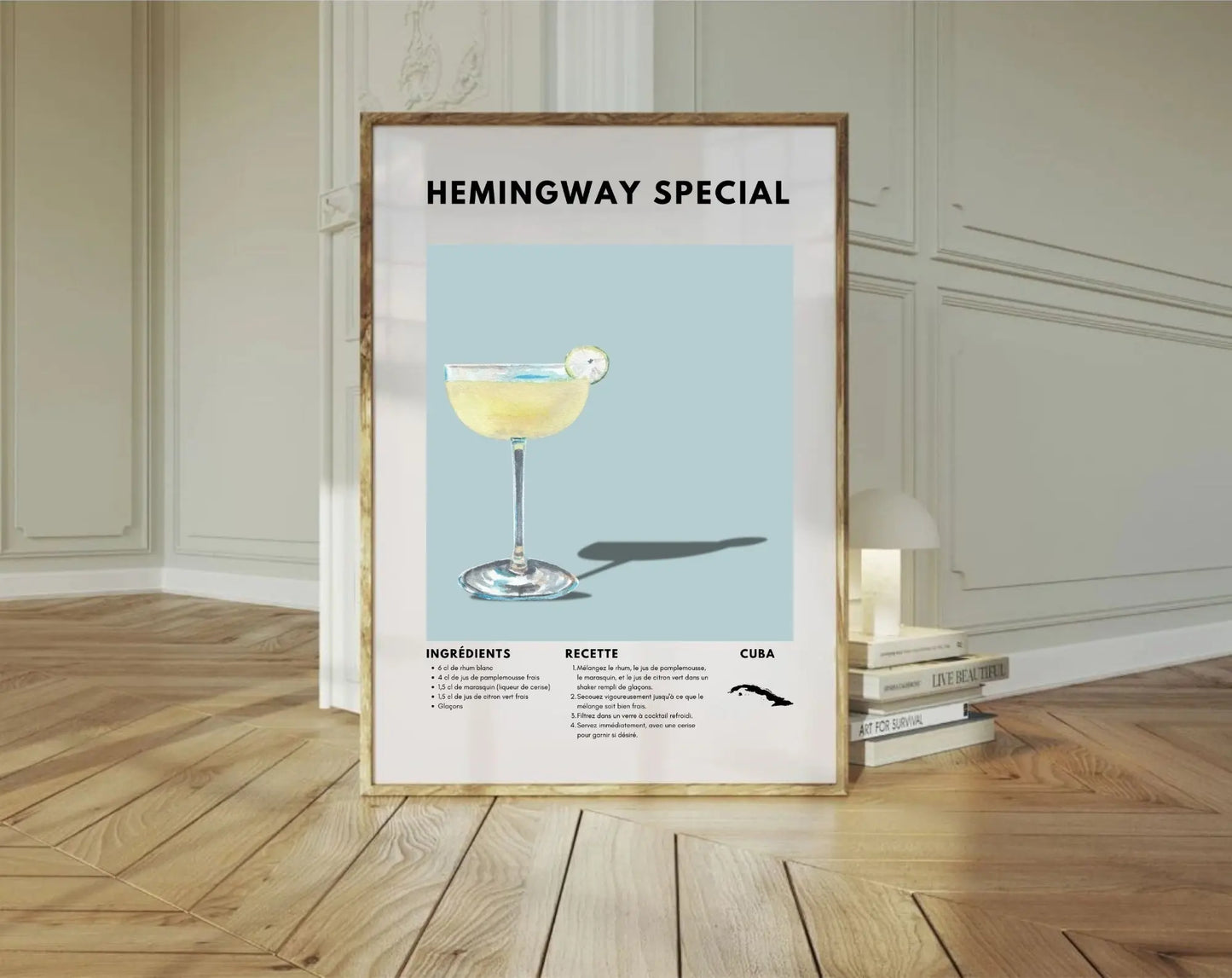 Hemingway Special - Affiche recette de cocktail FLTMfrance