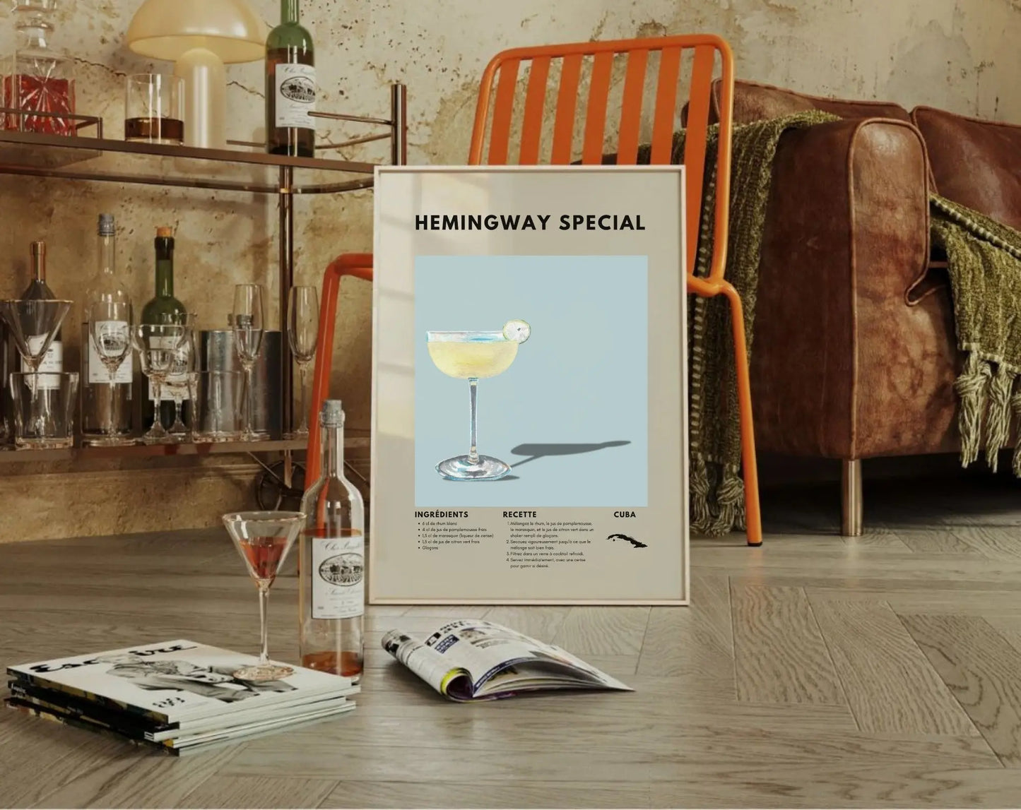 Hemingway Special - Affiche recette de cocktail FLTMfrance