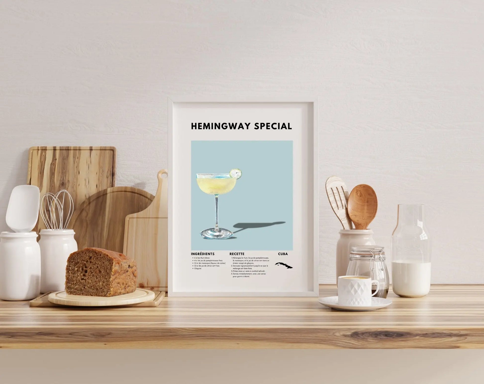 Hemingway Special - Affiche recette de cocktail FLTMfrance