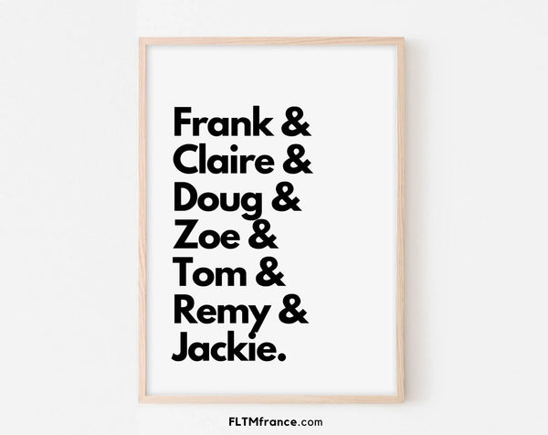House of Cards, les personnages - Affiche de série