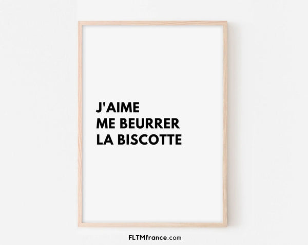Affiche J'aime me beurrer la biscotte - OSS 117 - Affiche de film
