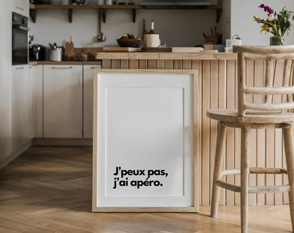 J'peux pas j'ai apéro - Citation humour FLTMfrance