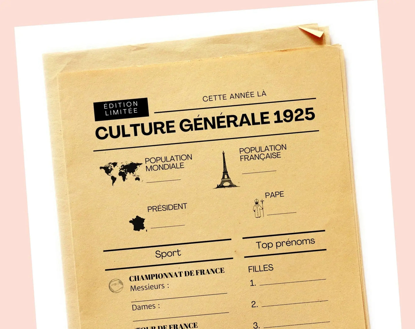 Jeu anniversaire 100 ans - Jeux de fête pour 100ème anniversaire FLTMfrance