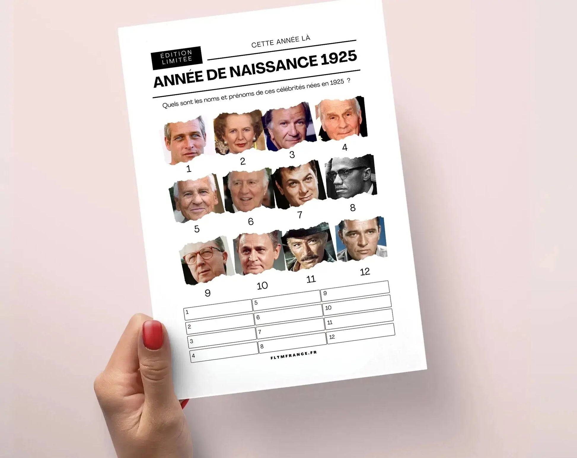 Jeu anniversaire 100 ans - Jeux de fête pour 100ème anniversaire FLTMfrance