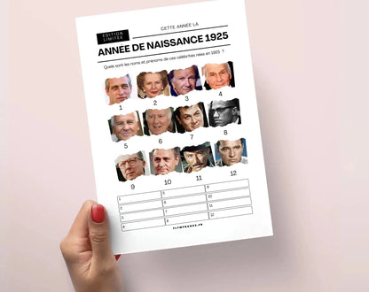 Jeu anniversaire 100 ans - Jeux de fête pour 100ème anniversaire FLTMfrance