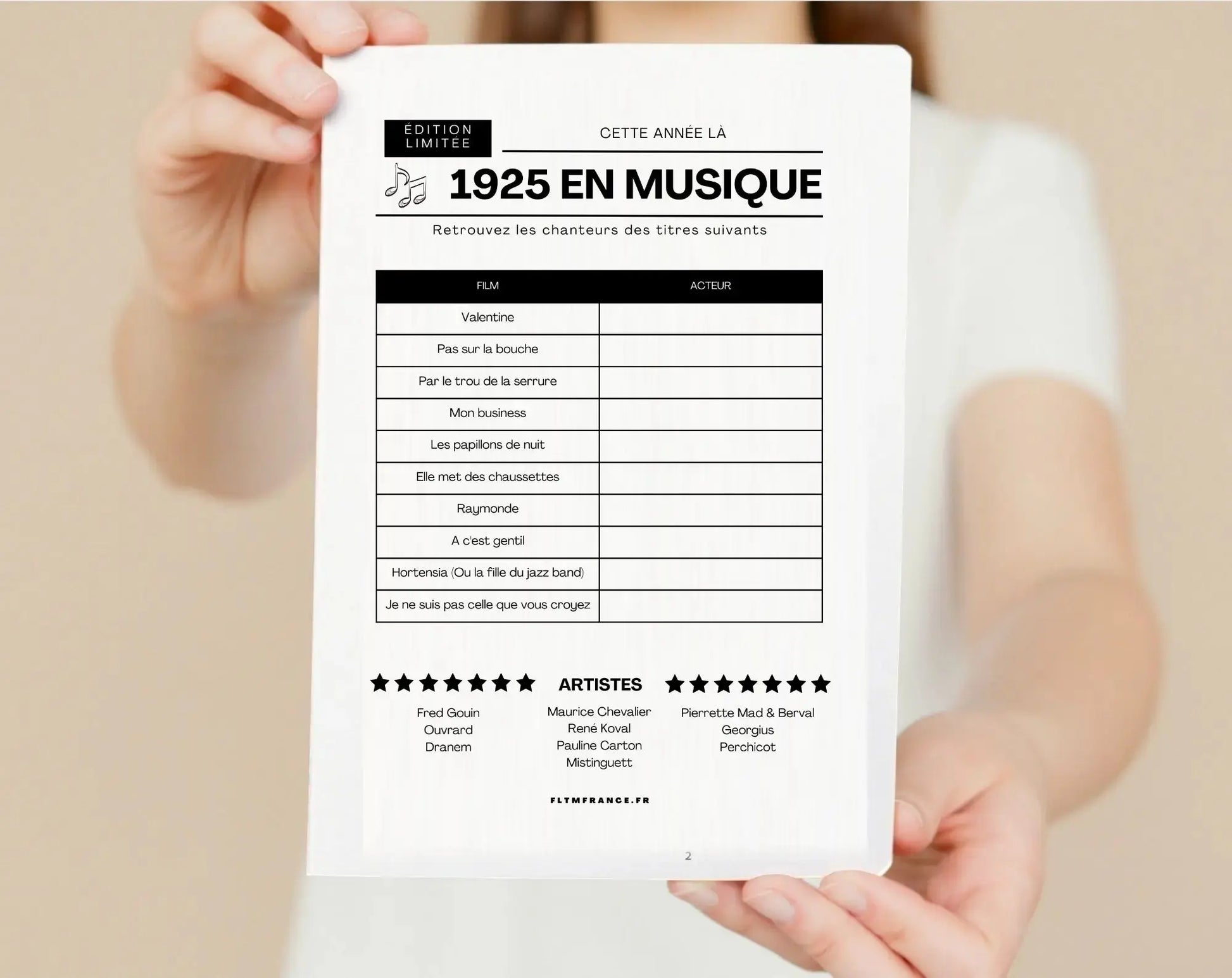 Jeu anniversaire 100 ans - Jeux de fête pour 100ème anniversaire FLTMfrance