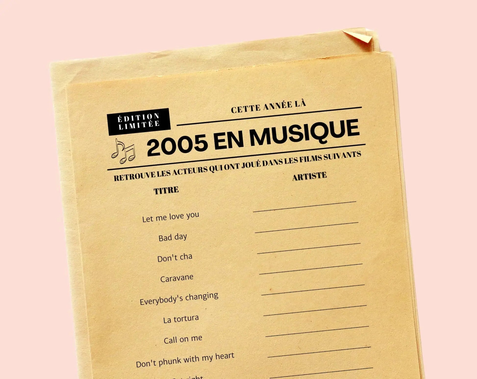 Jeu anniversaire 20 ans - Jeux de fête pour 20ème anniversaire FLTMfrance