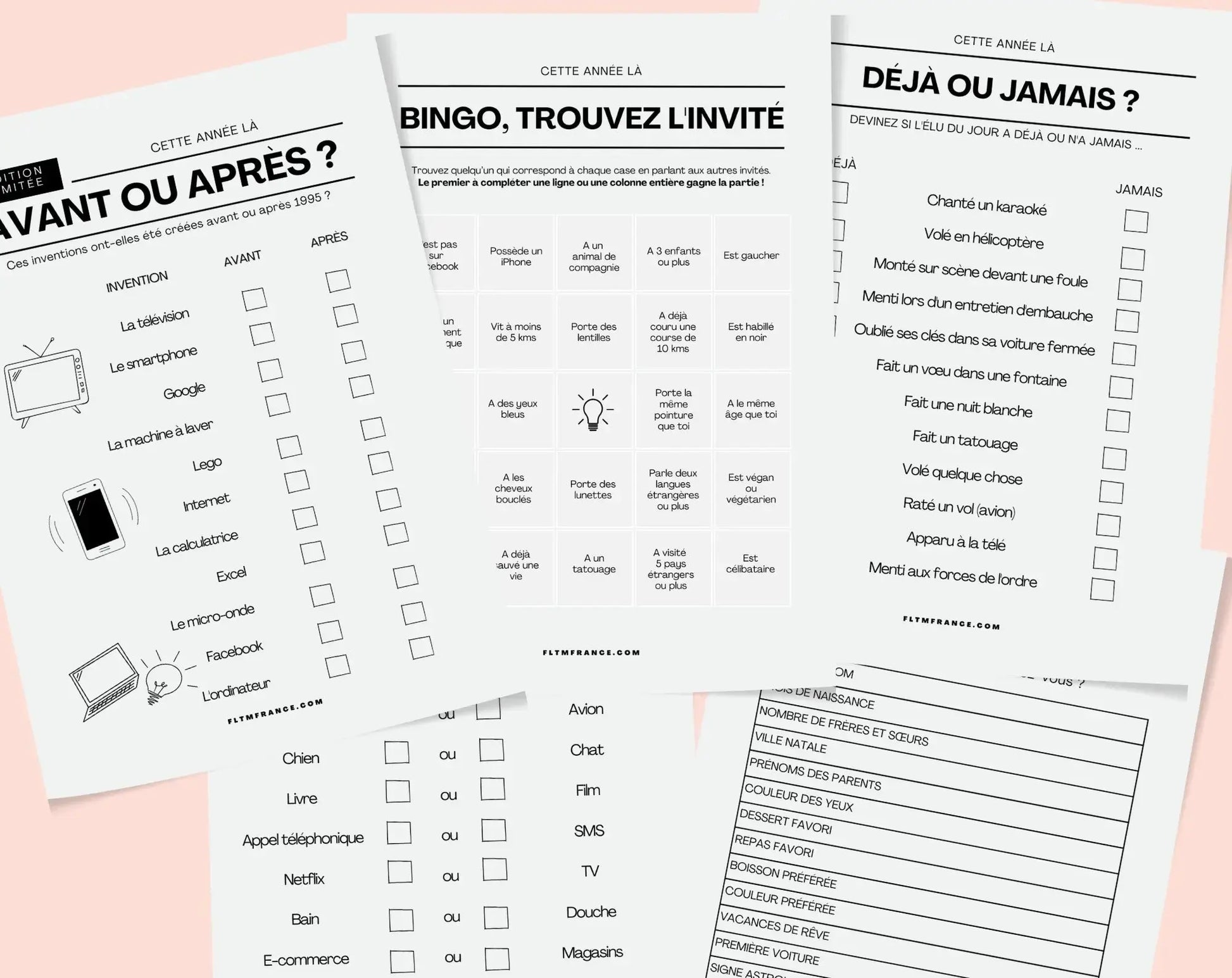 Jeu anniversaire 40 ans - Jeux de fête pour 40ème anniversaire FLTMfrance