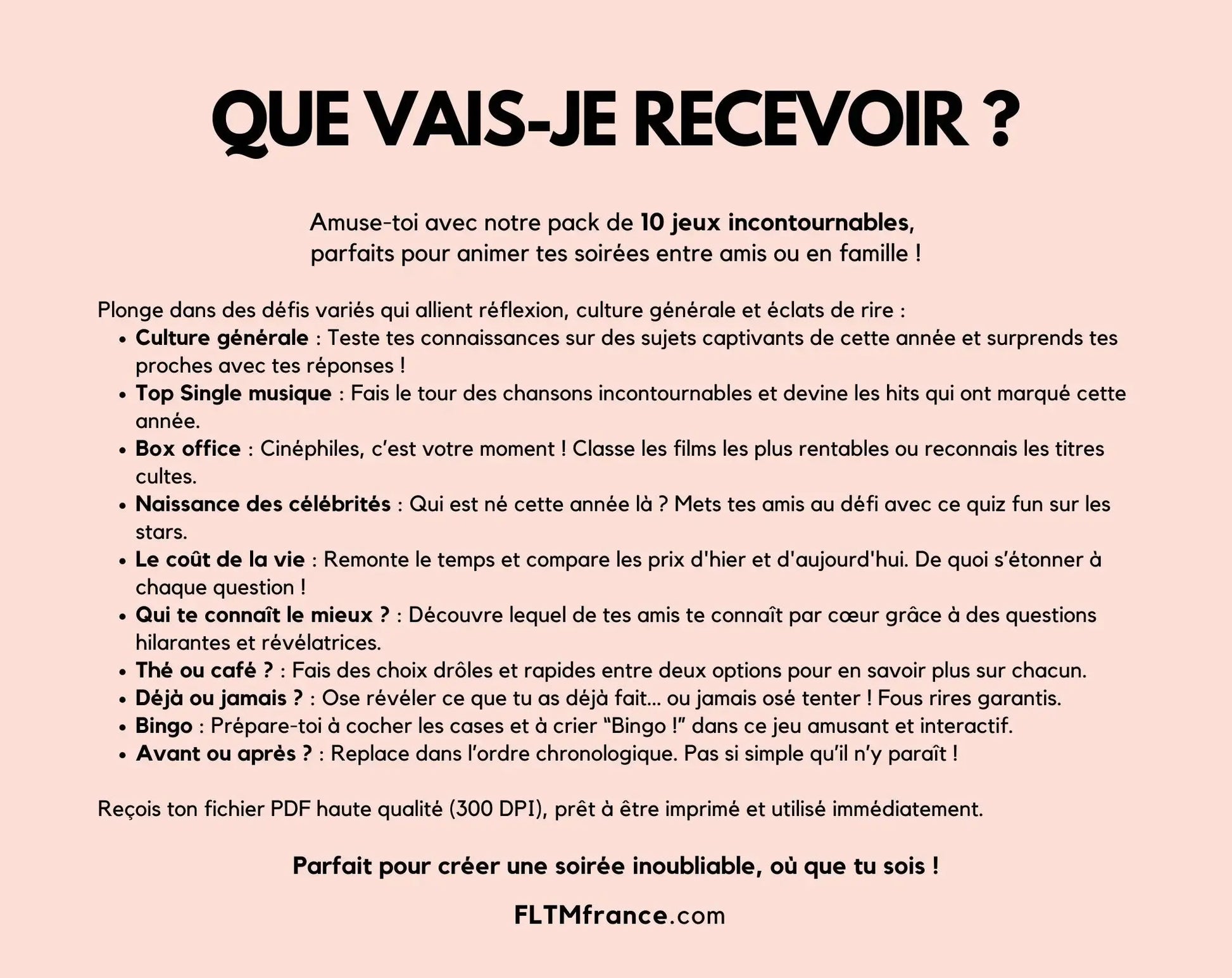 Jeu anniversaire 40 ans - Jeux de fête pour 40ème anniversaire FLTMfrance