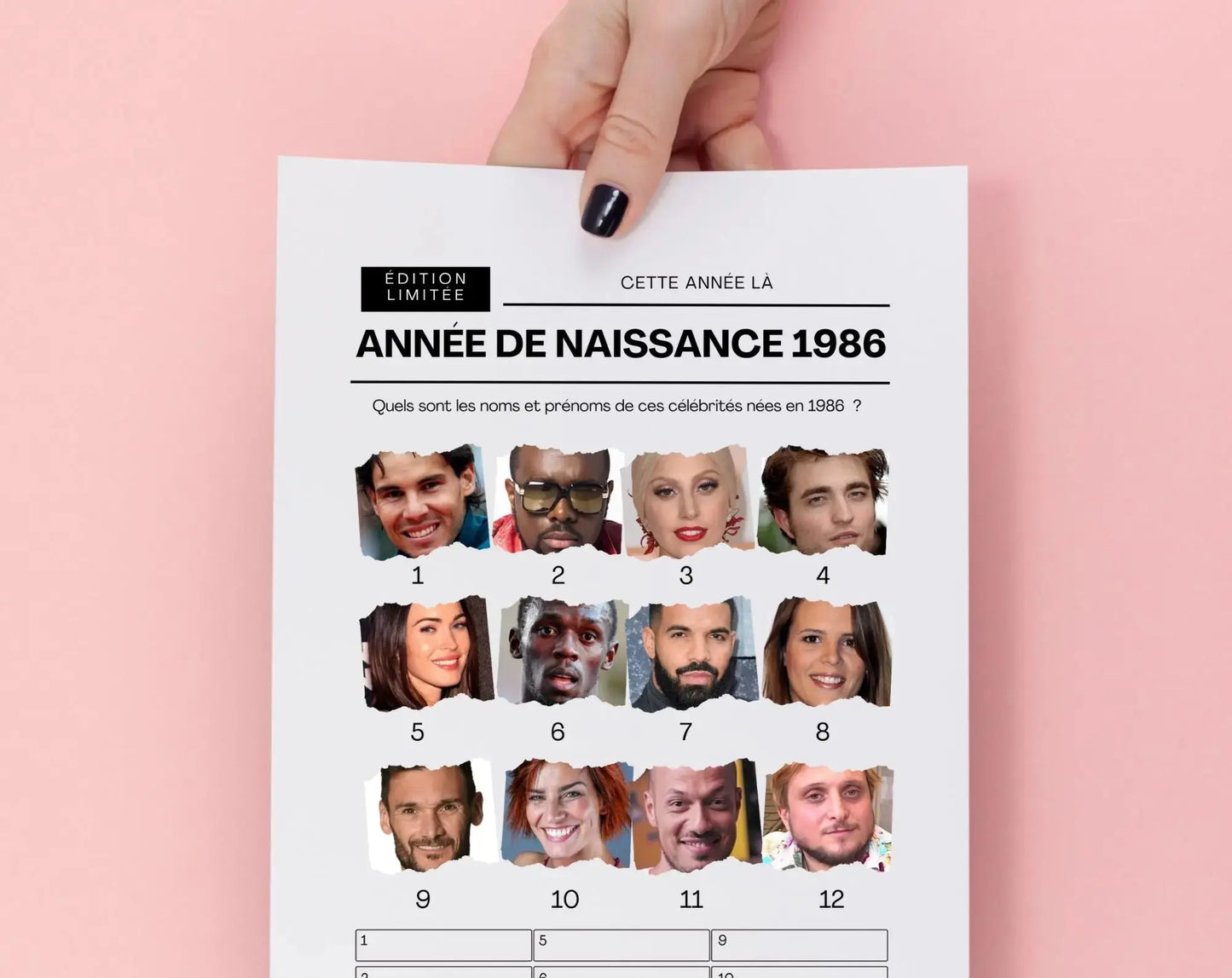 Jeu anniversaire 40 ans à imprimer : 10 jeux fun pour une soirée inoubliable FLTM