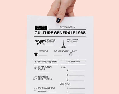 Jeu anniversaire 60 ans - Jeux de fête pour 60ème anniversaire FLTMfrance
